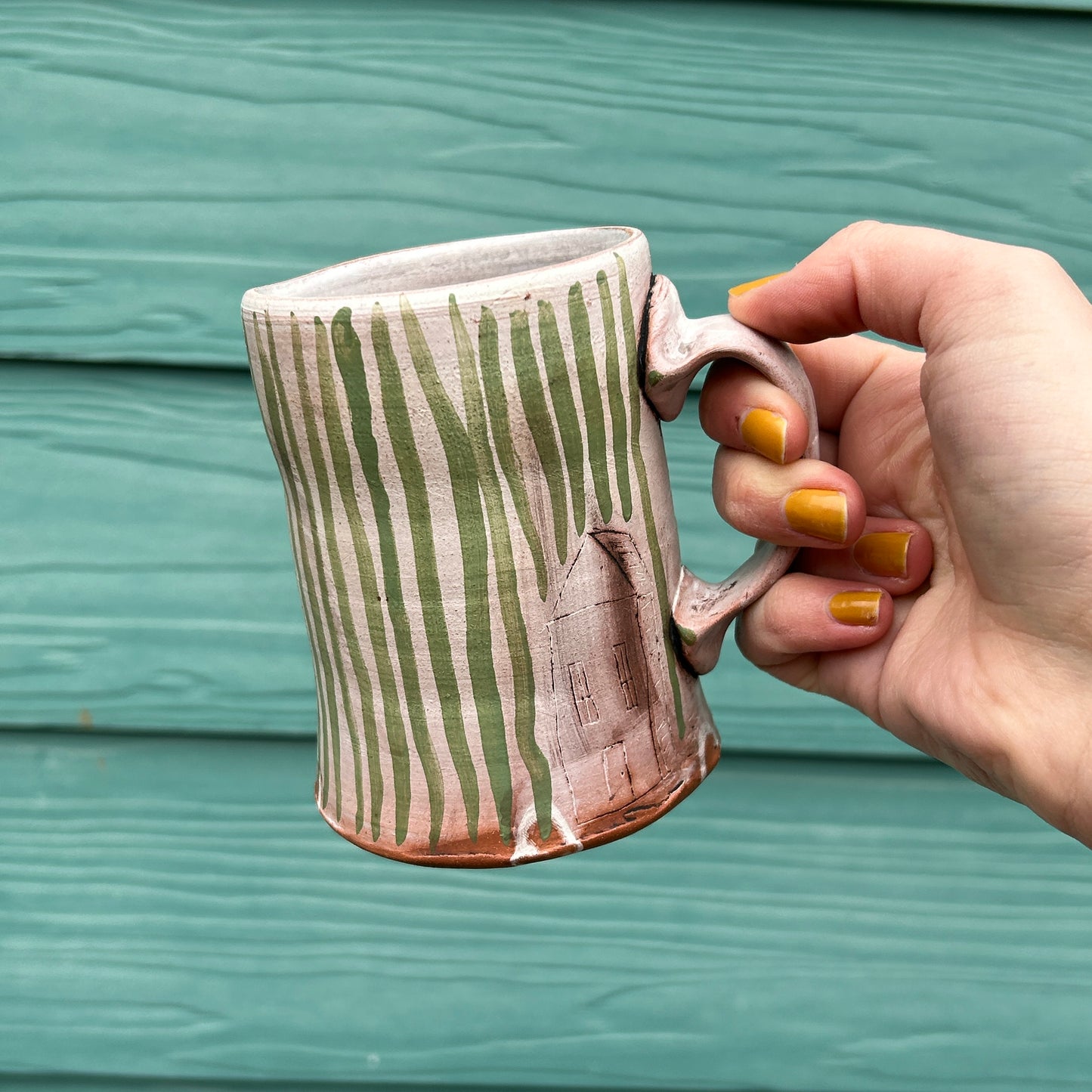Hank Carlton Striped house Mug