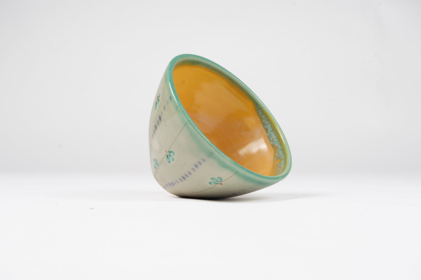 Kerry Steinberg Blue Flower Bowl