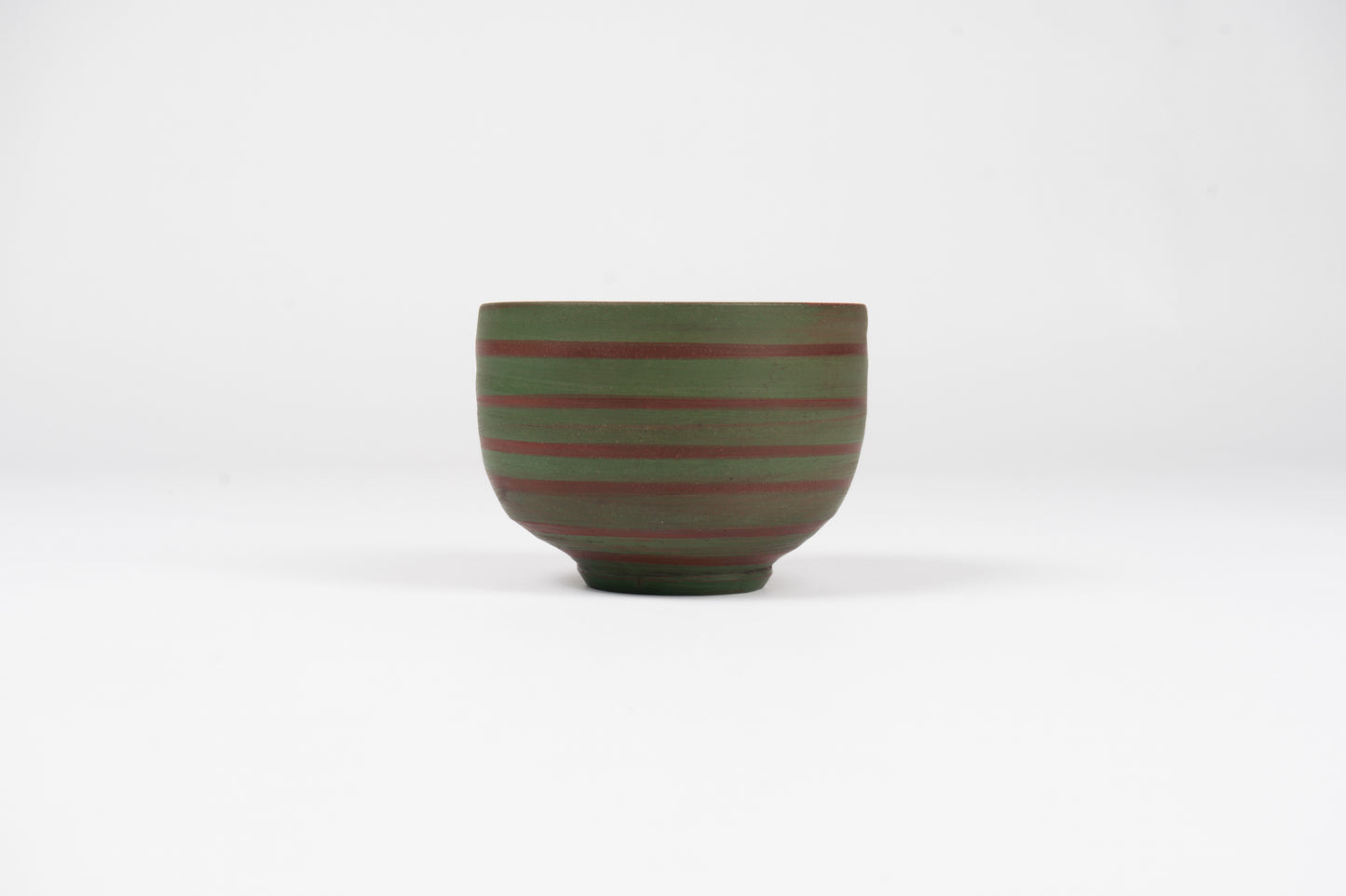 Hank Carlton Green Striped Bowl