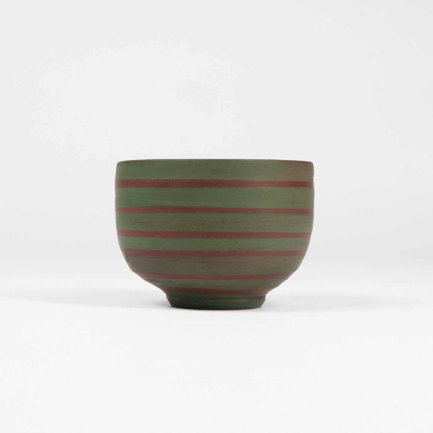 Hank Carlton Green Striped Bowl