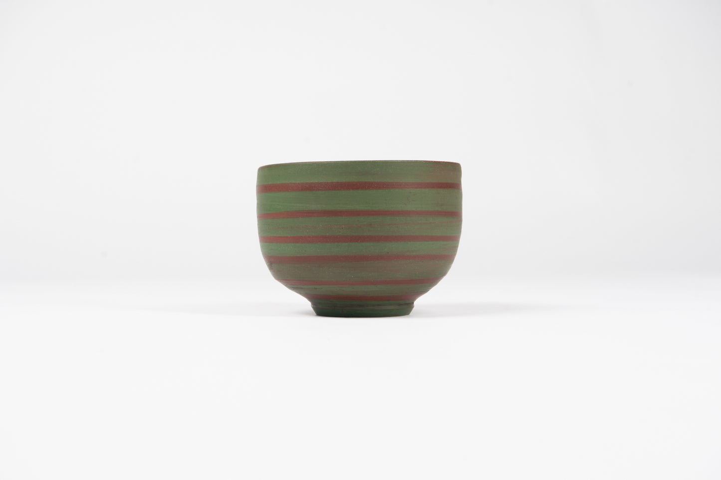 Hank Carlton Green Striped Bowl