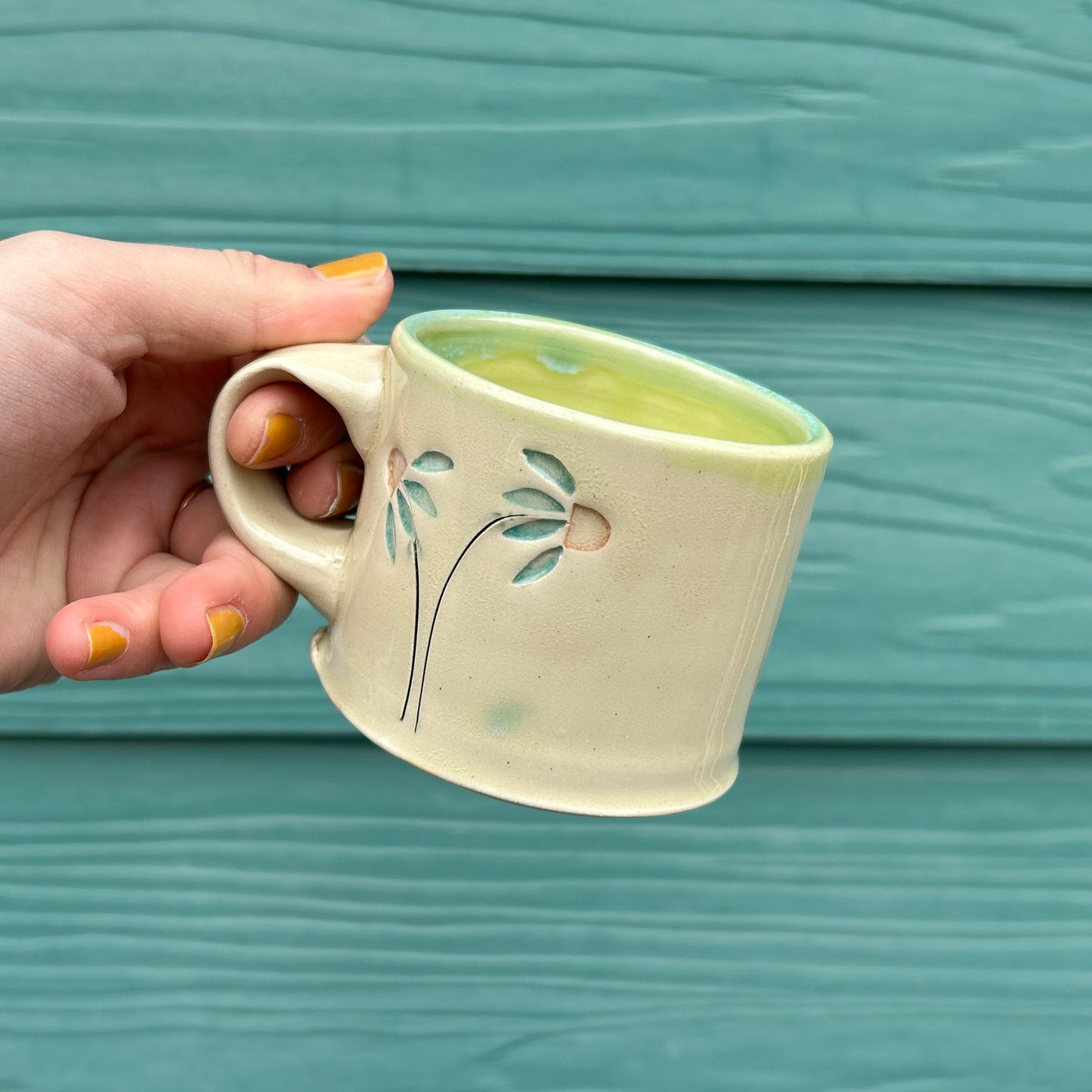 Kerry Steinberg Echinacea Espresso Mug