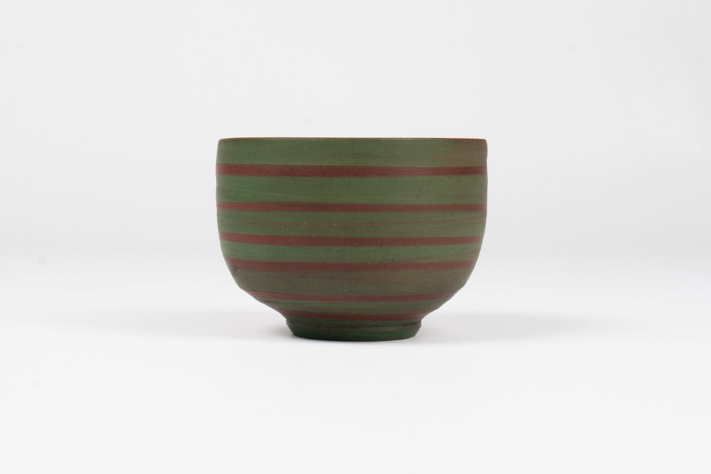 Hank Carlton Green Striped Bowl